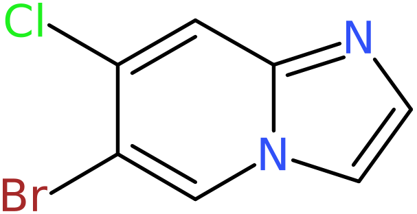 CAS: 1303890-45-0 | 6-Bromo-7-chloroimidazo[1,2-a]pyridine, >97%, NX20483