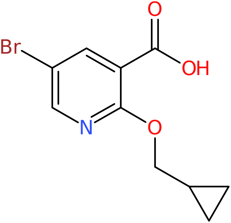 CAS: 1017782-57-8 | 5-Bromo-2-(cyclopropylmethoxy)nicotinic acid, NX11251