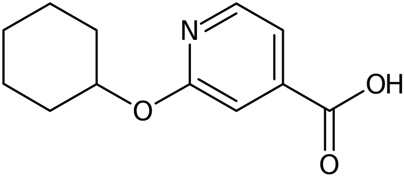 CAS: 1019353-19-5 | 2-(Cyclohexyloxy)isonicotinic acid, NX11350