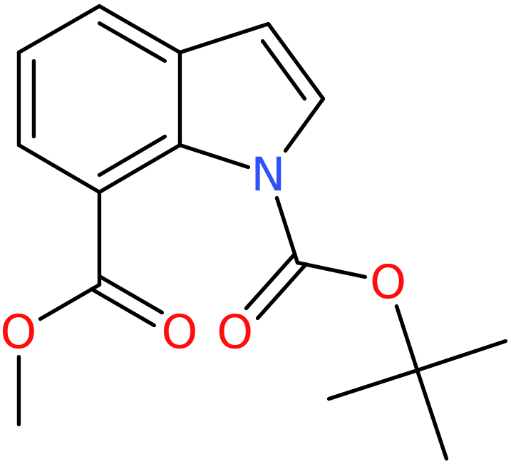 CAS: 917562-23-3 | 1-tert-Butyl 7-methyl 1H-indole-1,7-dicarboxylate, >98%, NX68882