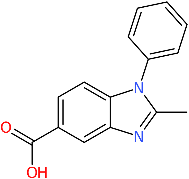 CAS: 92437-43-9 | 2-Methyl-1-phenyl-1H-benzimidazole-5-carboxylic acid, NX69086