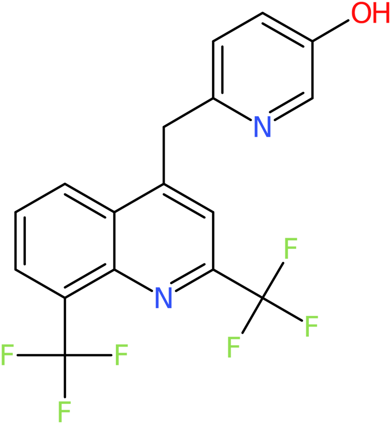 CAS: 955315-33-0 | 6-(2,8-Bis-trifluoromethyl-quinolin-4-ylmethyl)-pyridin-3-ol, NX70920