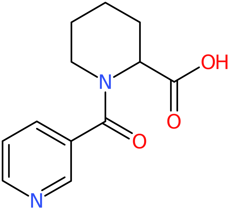 CAS: 67691-59-2 | 1-(Pyridine-3-carbonyl)piperidine-2-carboxylic acid, NX57873