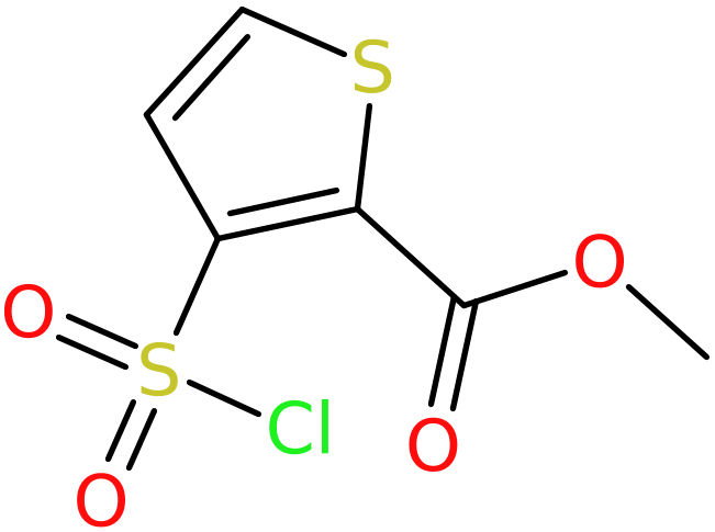 CAS: 59337-92-7 | Methyl 3-(chlorosulphonyl)thiophene-2-carboxylate, >97%, NX54209