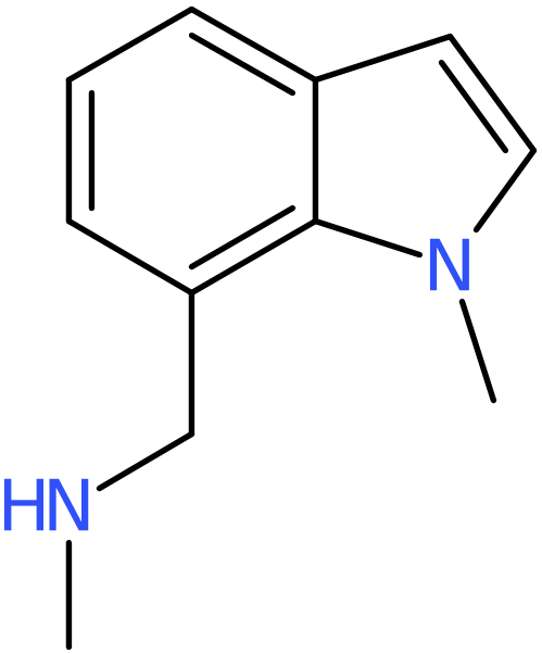 CAS: 709649-75-2 | 1-Methyl-7-[(methylamino)methyl]-1H-indole, >90%, NX59179