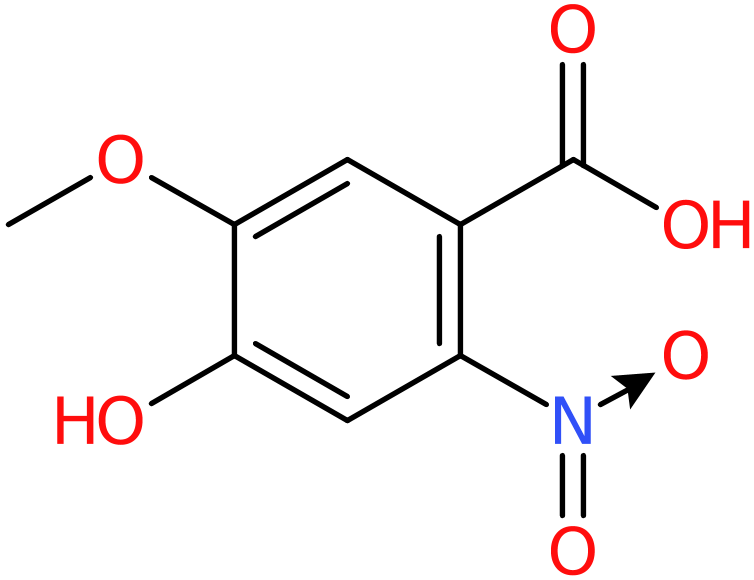 CAS: 140647-01-4 | 4-Hydroxy-5-methoxy-2-nitrobenzoic acid, >98%, NX23429