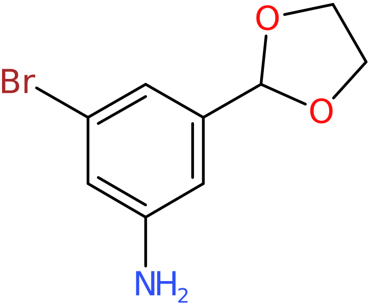 CAS: 936844-19-8 | 3-Bromo-5-(1,3-dioxolan-2-yl)phenylamine, >95%, NX69727