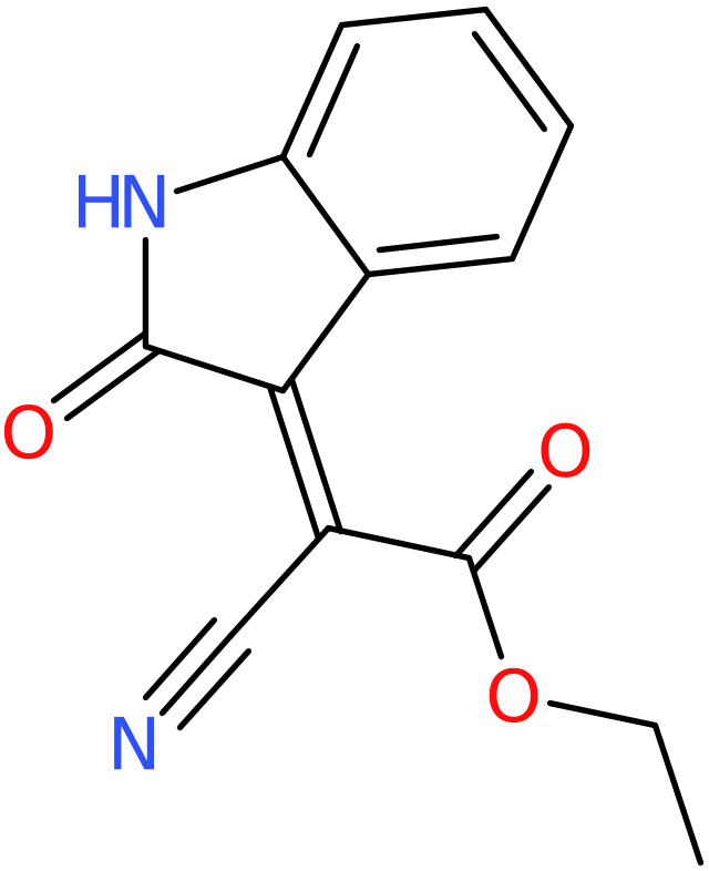 CAS: 14003-19-1 | Ethyl 2-cyano-2-(2-oxo-1,2-dihydro-3H-indol-3-yliden)acetate, NX23298