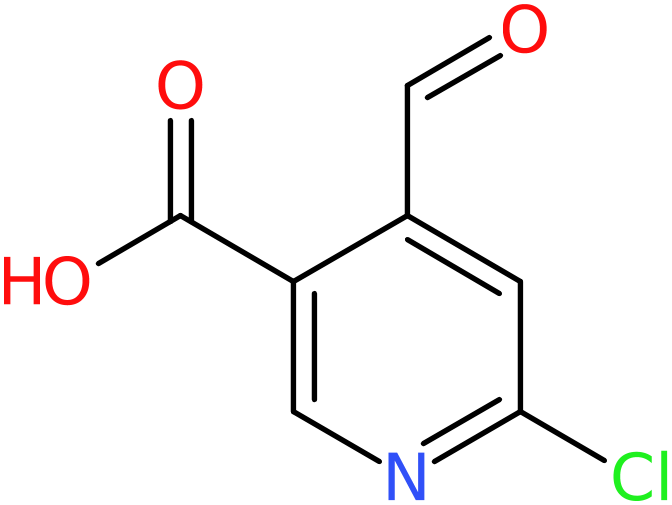 CAS: 1031433-06-3 | 6-Chloro-4-formyl-nicotinic acid, >95%, NX11818