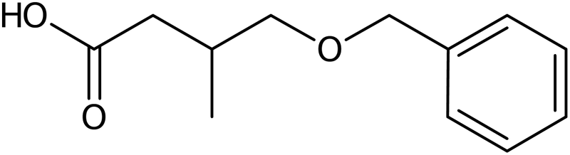 CAS: 132437-90-2 | 4-(Benzyloxy)-3-methylbutanoic acid, >96%, NX21083