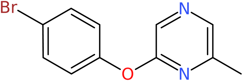 CAS: 915707-62-9 | 2-(4-Bromophenoxy)-6-methylpyrazine, >97%, NX68693