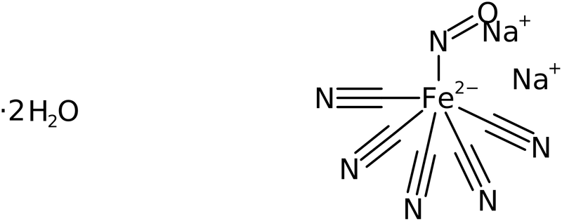 CAS: 13755-38-9 | Sodium pentacyanonitrosylferrate(III) dihydrate, NX22708