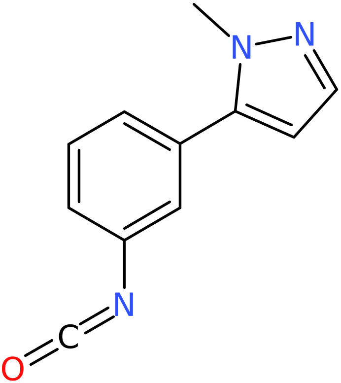 CAS: 941716-86-5 | 5-(3-Isocyanatophenyl)-1-methyl-1H-pyrazole, >97%, NX70074