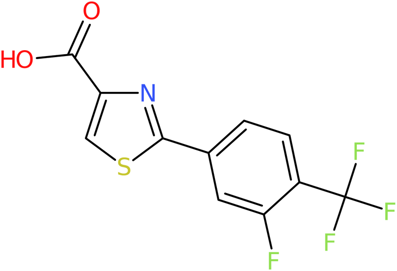 CAS: 937602-43-2 | 2-[3-Fluoro-4-(trifluoromethyl)phenyl]-1,3-thiazole-4-carboxylic acid, NX69834