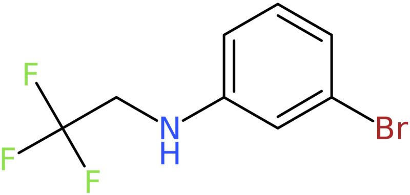 CAS: 1021116-42-6 | 3-Bromo-N-(2,2,2-trifluoroethyl)aniline, >95%, NX11462