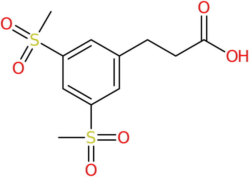 CAS: 1040682-15-2 | 3-(3,5-Bis-methanesulfonyl-phenyl)propionic acid, >95%, NX12204