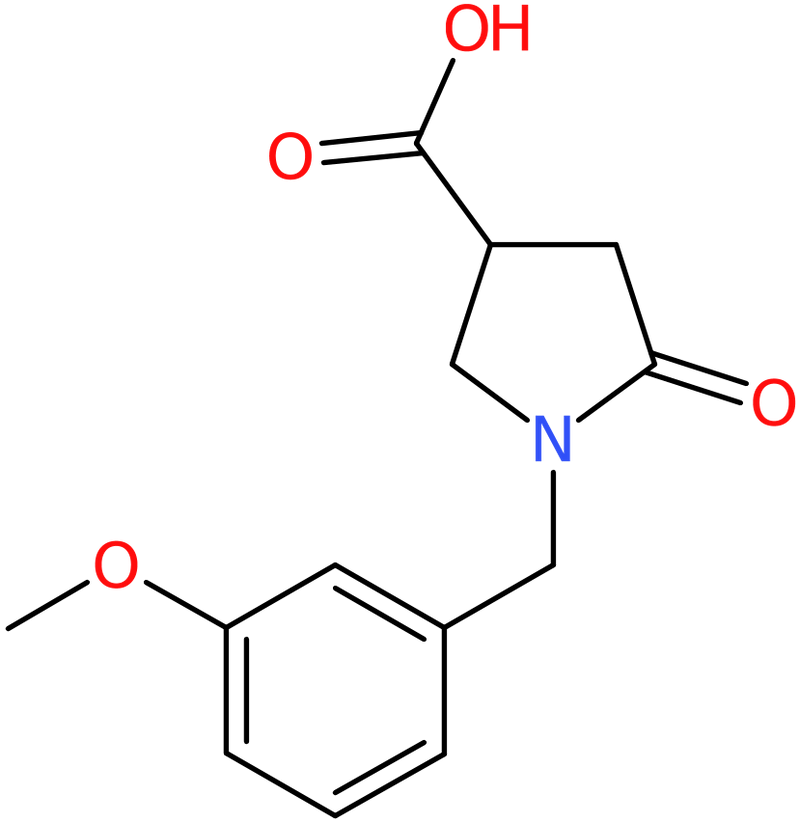 CAS: 96449-90-0 | 1-(3-Methoxybenzyl)-5-oxopyrrolidine-3-carboxylic acid, NX71380