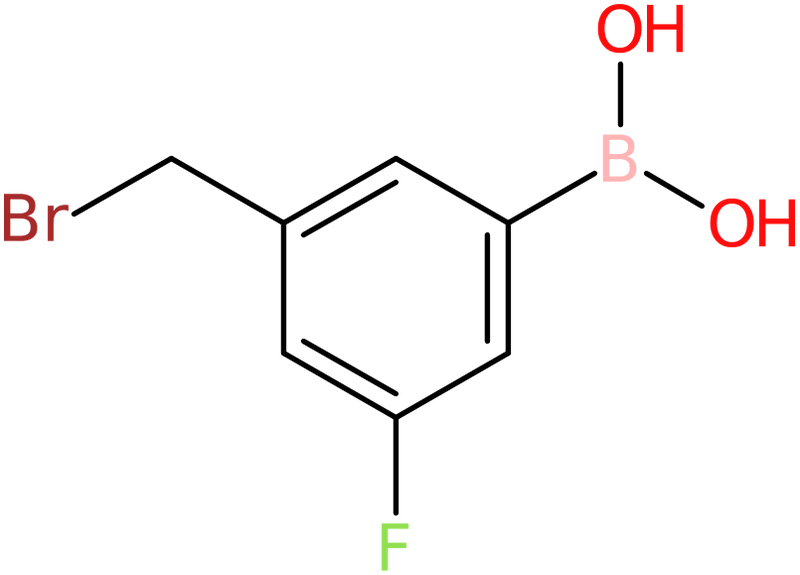 3-(Bromomethyl)-5-fluorobenzeneboronic acid, NX74690