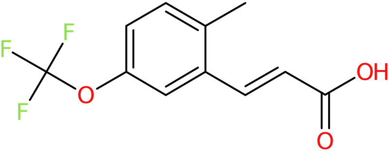 CAS: 1262019-25-9 | 2-Methyl-5-(trifluoromethoxy)cinnamic acid, >97%, NX19675