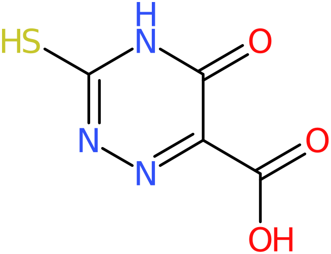 CAS: 7338-75-2 | 3-Mercapto-5-oxo-4,5-dihydro-1,2,4-triazine-6-carboxylic acid, NX59989