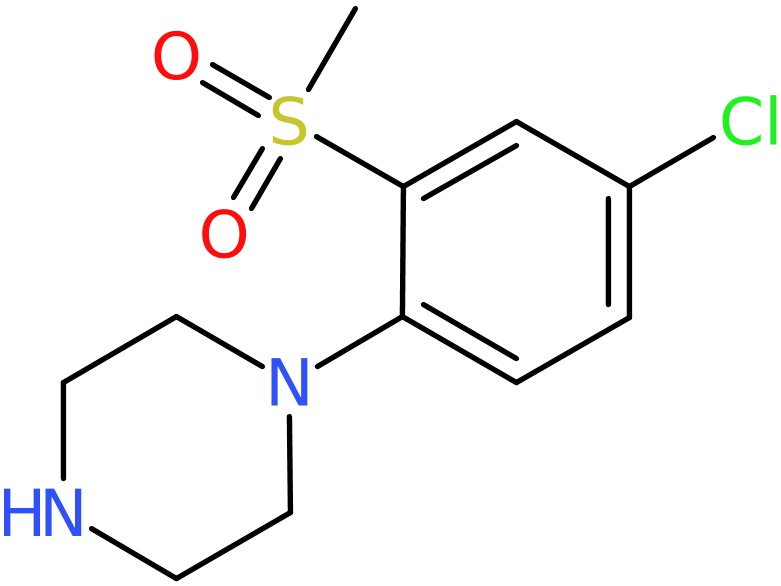 CAS: 849035-68-3 | 1-[4-Chloro-2-(methylsulphonyl)phenyl]piperazine, >95%, NX63665