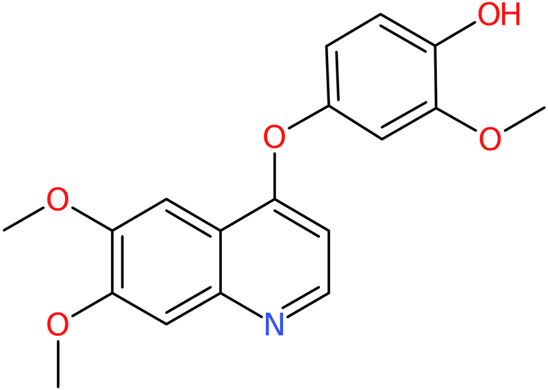 CAS: 1206970-71-9 | 4-(6,7-Dimethoxyquinolin-4-yloxy)-2-methoxyphenol, NX17161