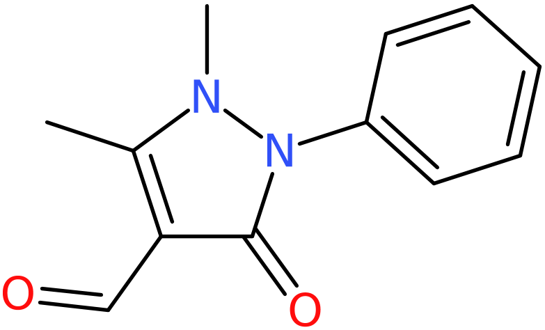 CAS: 950-81-2 | 2,3-Dihydro-1,5-dimethyl-3-oxo-2-phenyl-1H-pyrazole-4-carboxaldehyde, NX70557