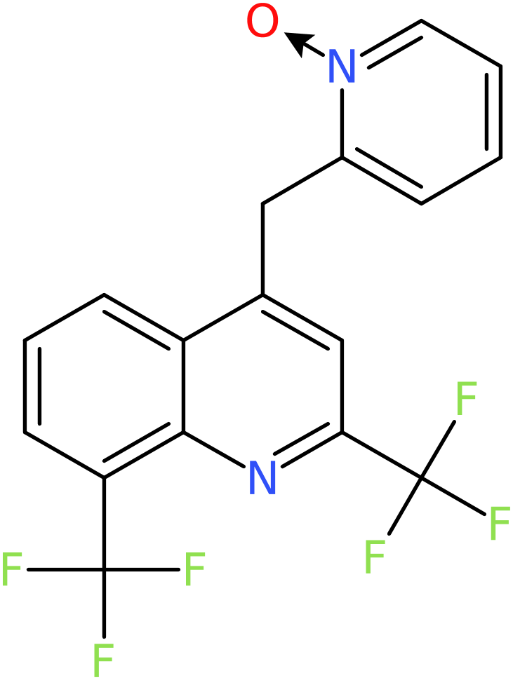 CAS: 83012-10-6 | 2,8-Bis(trifluoromethyl)-4-quinolyl(1-oxypyrid-2-yl) methane, NX63091