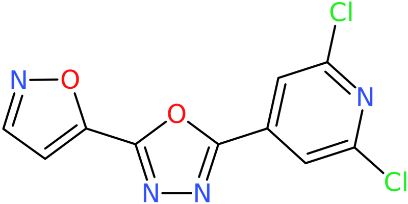 CAS: 680214-03-3 | 2,6-Dichloro-4-[5-(1,2-oxazol-5-yl)-1,3,4-oxadiazol-2-yl]pyridine, NX58004