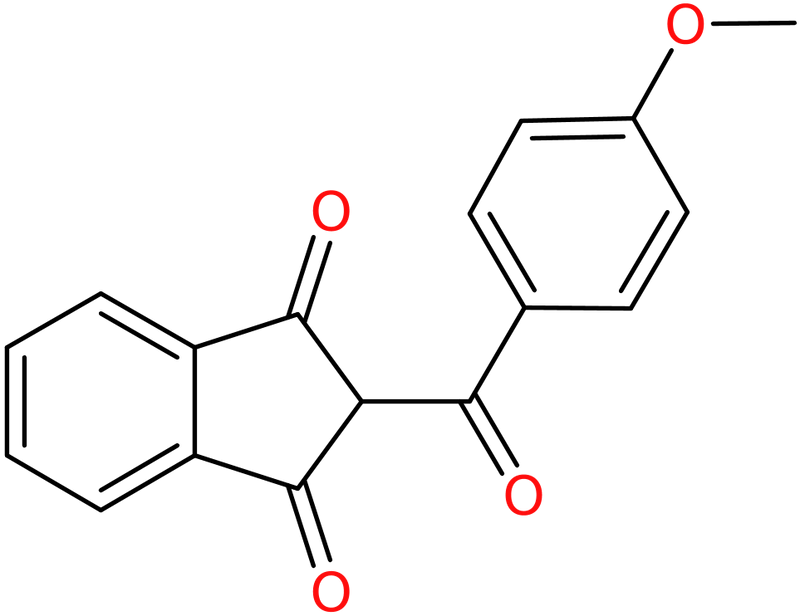 CAS: 147847-17-4 | 2-(4-Methoxybenzoyl)indane-1,3-dione, >98%, NX25138