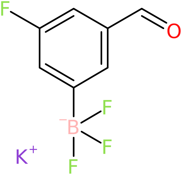 Potassium 3-fluoro-5-formylphenyltrifluoroborate, >95%, NX74755