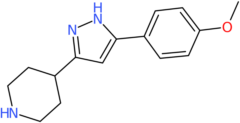 CAS: 103660-47-5 | 4-[5-(4-Methoxyphenyl)-1H-pyrazol-3-yl]piperidine, >95%, NX12028