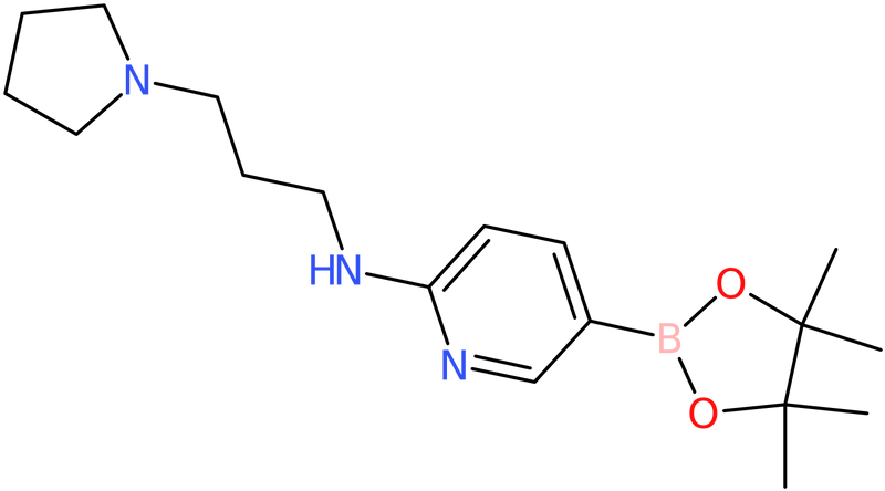 CAS: 1353880-12-2 | N-[3-(pyrrolidin-1-yl)propyl]-5-(tetramethyl-1,3,2-dioxaborolan-2-yl)pyridin-2-amine, NX21992