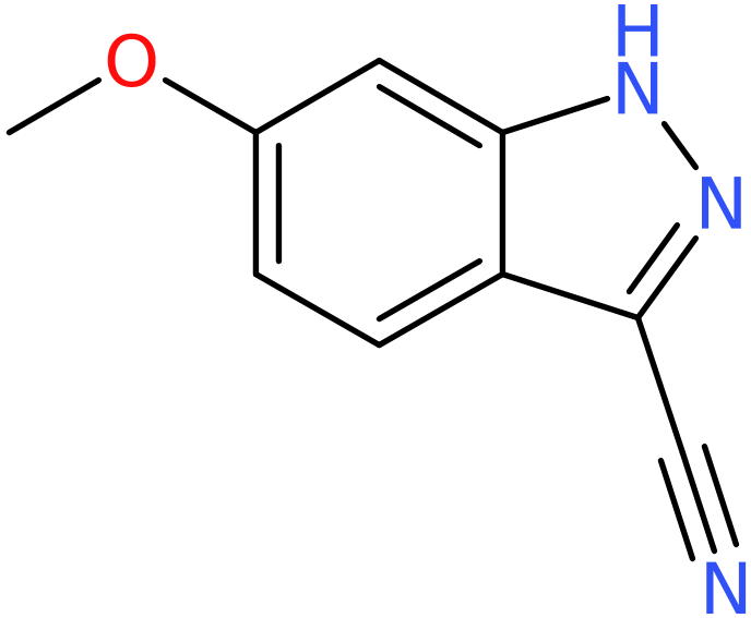 CAS: 691900-59-1 | 6-Methoxy-1H-indazole-3-carbonitrile, >95%, NX58436