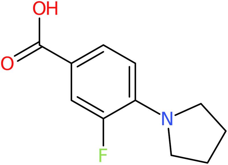 CAS: 1021243-16-2 | 3-Fluoro-4-pyrrolidinobenzoic acid, NX11466