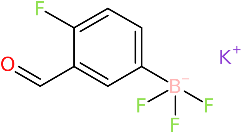 Potassium (4-fluoro-3-formylphenyl)trifluoroborate, >95%, NX74745