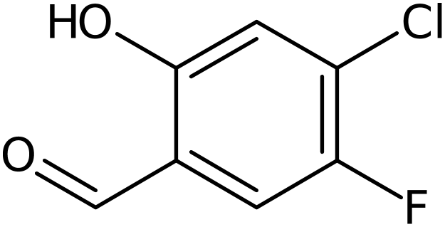 CAS: 1205551-36-5 | 4-Chloro-5-fluoro-2-hydroxybenzaldehyde, >97%, NX16967