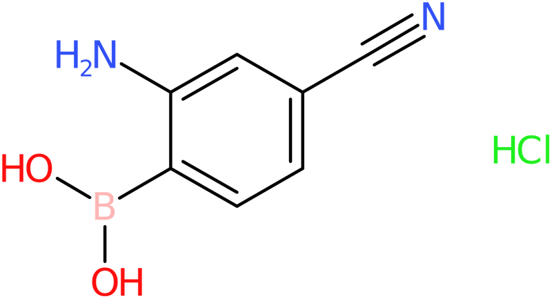 CAS: 850568-47-7 | 2-Amino-4-cyanobenzeneboronic acid hydrochloride, >95%, NX63930