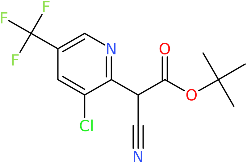 CAS: 1426290-06-3 | tert-Butyl 2-[3-chloro-5-(trifluoromethyl)pyridin-2-yl]-2-cyanoacetate, NX23895