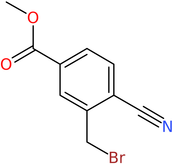 CAS: 908562-25-4 | Methyl 3-(bromomethyl)-4-cyanobenzoate, NX68129