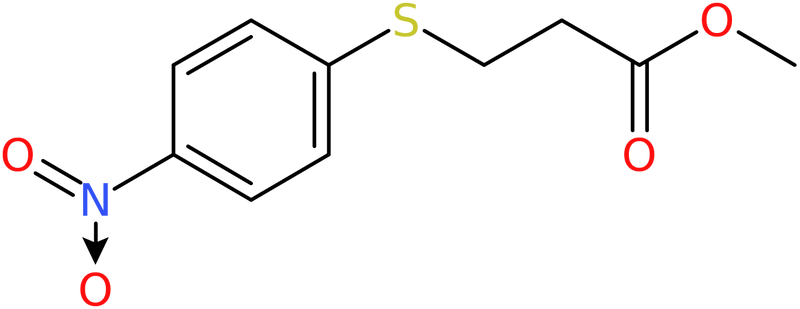 CAS: 7597-47-9 | Methyl 3-(4-nitrophenyl)sulfanylpropanoate, NX60895