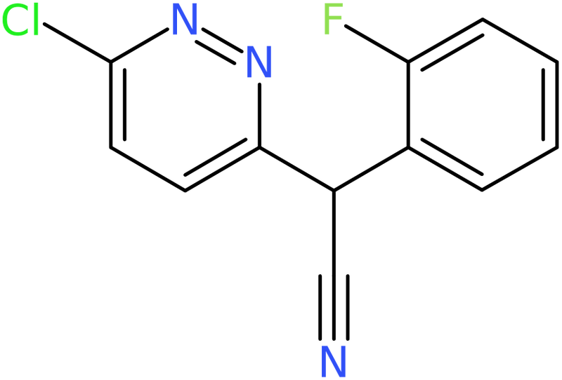 CAS: 154419-42-8 | 2-(6-Chloro-3-pyridazinyl)-2-(2-fluorophenyl)acetonitrile, >97%, NX26137