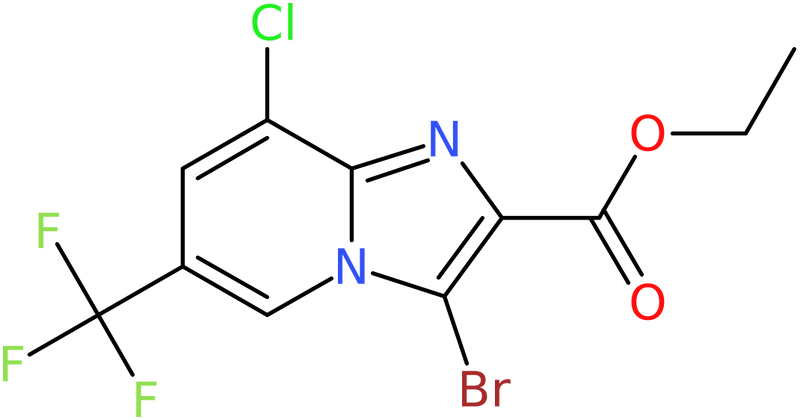 CAS: 1355170-29-4 | Ethyl 3-bromo-8-chloro-6-(trifluoromethyl)imidazo[1,2-a]pyridine-2-carboxylate, NX22069