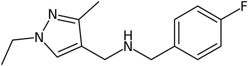 CAS: 1006352-79-9 | 1-(1-Ethyl-3-methyl-1H-pyrazol-4-yl)-N-(4-fluorobenzyl)methanamine, NX10661