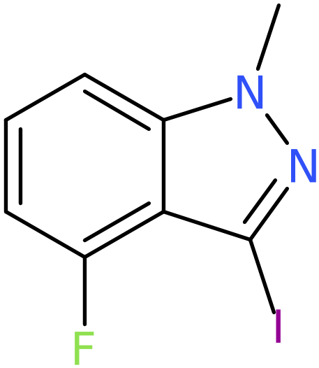 CAS: 1257535-07-1 | 4-Fluoro-3-iodo-1-methyl-1H-indazole, NX19203